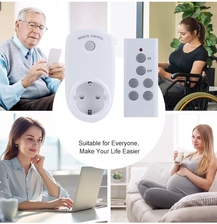 Wireless Control Long Range EU Remote Control Socket